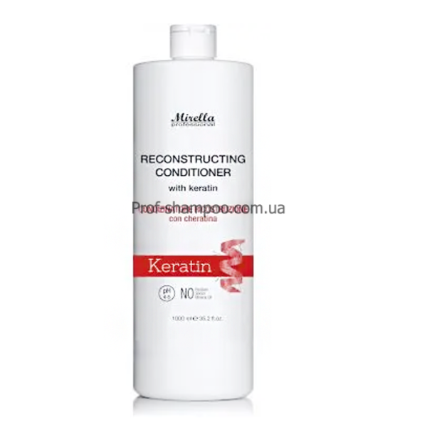 Mirella Professional двофазний кондиціонер з кератином для пошкодженого волосся