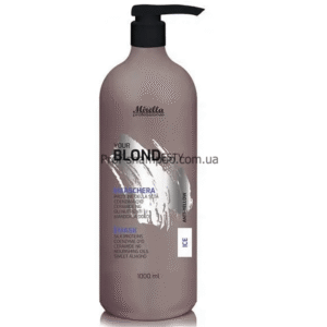 Mirella, Маска для светлых, седых и обесцвеченных волос ( антижелтая ) Maschera Blond Ice Mirella Blond Ice Maschera 1000 мл — антижовта маска для блонду