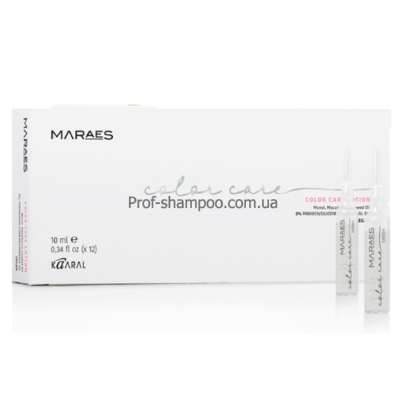 лосьон для окрашенных волос с маслом макадамии и льняным маслом, Kaaral Maraes Color Care1 Kaaral Maraes Color Lotion — лосьйон для фарбованого волосся 12×10 мл