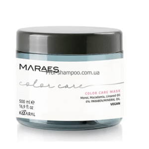 маска для окрашенных волос с маслом макадамии и льняным маслом, Kaaral Maraes Color Care mask 500 мл Kaaral Maraes Color Care Mask 500 мл — маска для фарбованого волосся з олією макадамії