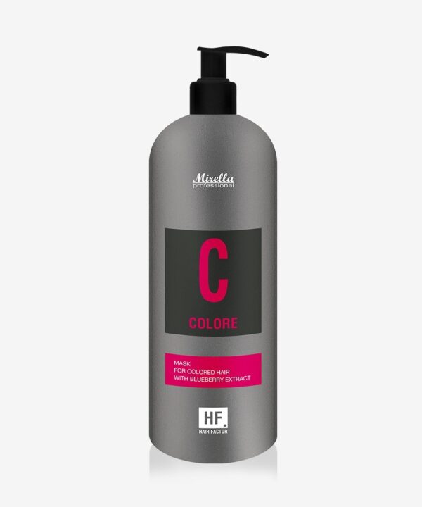 product-colore-mask-1000-1 (1) Mirella Professional Hair Factor C Colore маска для фарбованого волосся 1000 мл з екстрактом чорниці для захисту кольору та живлення