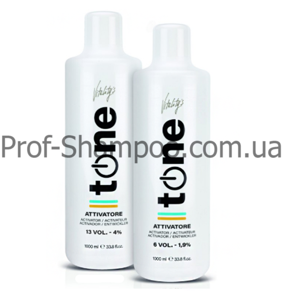 Активатор Vitality's Tone Intense+Shine 1.9%, 4% Vitality’s Tone Intense+Shine окислювач‑активатор 1,9% та 4% () 1000 мл