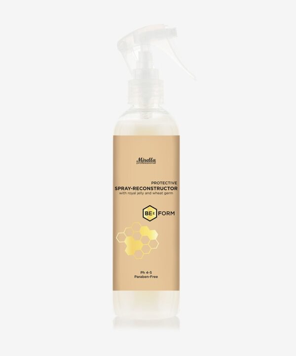 product-beeform-spray-reconstructor-250-1 Mirella Bee Form — захисний спрей-реконструктор з маточним молочком та зародками пшениці, 250 мл