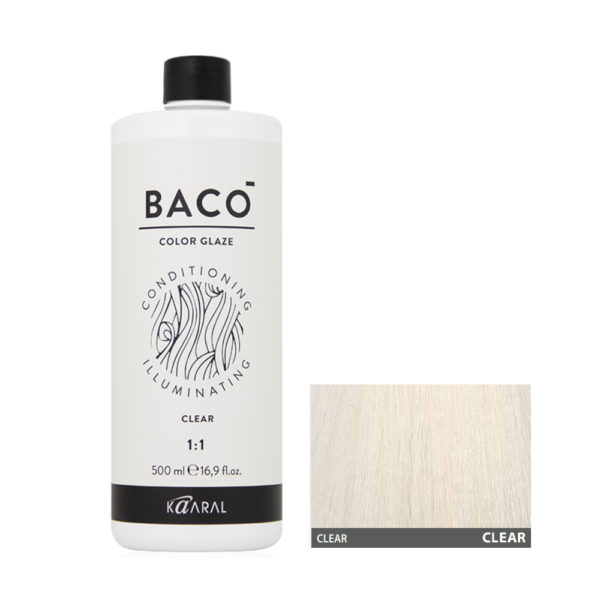 Kaaral Baco Color Glaze Clear 500 мл — прозорий гель для тонування та блиску