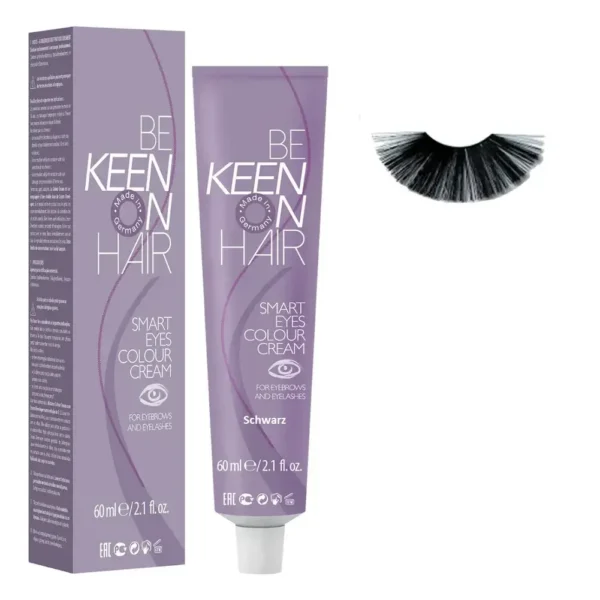 KEEN Smart Eyes чорна фарба для брів та вій 60 мл