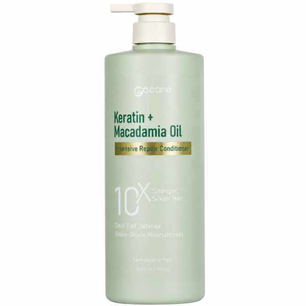 gocare-keratin-macadamia-oil-10x-conditioner-1000ml Кондиціонер GoCare Keratin + Macadamia Oil 10X з кератином та олією макадамії, 1000 мл